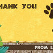 Lion / King of the Jungle Thank You Card additional 2