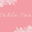 Floral Lace Wedding Table Name additional 1