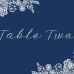 Floral Lace Wedding Table Name additional 2