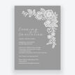 Floral Lace Evening Reception Invitation additional 1