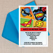 Comic Book Superhero Party Invitation additional 2