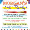 Art & Craft Themed Birthday Party Invitation additional 3