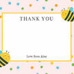 Bumble Bees Thank You Cards - Pink additional 2