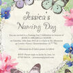 Butterfly Garden Naming Day Ceremony Invitation additional 3
