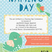 Cute Birds Naming Day Ceremony Invitation - Blue additional 3