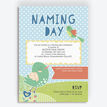 Cute Birds Naming Day Ceremony Invitation - Blue additional 1