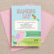 Cute Birds Naming Day Ceremony Invitation - Pink additional 2