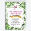 Flamingo Fiesta Birthday Party Invitation additional 1