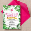 Flamingo Fiesta Birthday Party Invitation additional 2