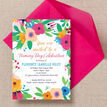 Floral Fiesta Naming Ceremony Day Invitation additional 2