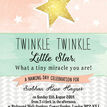 Twinkle Star Naming Ceremony Day Invitation additional 3