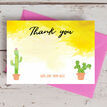 Cactus Themed Personalised Thank You Card additional 3