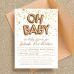 Gold Balloon Letters Baby Shower Invitation additional 5