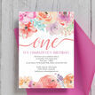 Pastel Floral Birthday Party Invitation additional 4