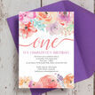 Pastel Floral Birthday Party Invitation additional 2