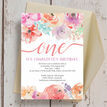 Pastel Floral Birthday Party Invitation additional 5