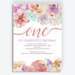 Pastel Floral Birthday Party Invitation additional 1