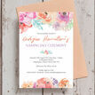 Pastel Floral Naming Day Ceremony Invitation additional 3