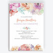 Pastel Floral Naming Day Ceremony Invitation additional 1