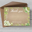 Rustic Greenery Thank You Card additional 1
