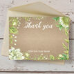 Rustic Greenery Thank You Card additional 2