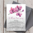 Orchid Flower 50th / Golden Wedding Anniversary Invitation additional 2