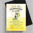 Gin & Tonic Themed 50th / Golden Wedding Anniversary Invitation additional 2