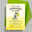 Gin & Tonic Themed 50th / Golden Wedding Anniversary Invitation additional 3
