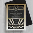 1920s Art Deco 40th / Ruby Wedding Anniversary Invitation additional 3
