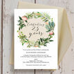Floral Wreath 25th / Silver Wedding Anniversary Invitation additional 1