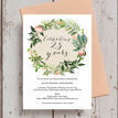 Floral Wreath 25th / Silver Wedding Anniversary Invitation additional 3
