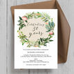 Floral Wreath 30th / Pearl Wedding Anniversary Invitation additional 3