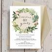 Floral Wreath 40th / Ruby Wedding Anniversary Invitation additional 2
