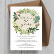 Floral Wreath 40th / Ruby Wedding Anniversary Invitation additional 1