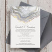 Agate Crystal 25th / Silver Wedding Anniversary Invitation additional 1