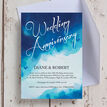 Blue Watercolour 25th / Silver Wedding Anniversary Invitation additional 2