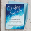 Blue Watercolour 25th / Silver Wedding Anniversary Invitation additional 1