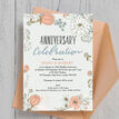 Wild Flowers 30th / Pearl Wedding Anniversary Invitation additional 2