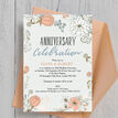 Wild Flowers 40th / Ruby Wedding Anniversary Invitation additional 1