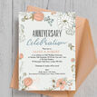 Wild Flowers 50th / Golden Wedding Anniversary Invitation additional 1
