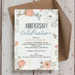 Wild Flowers 50th / Golden Wedding Anniversary Invitation additional 2