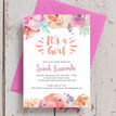 Pastel Floral Baby Shower Invitation additional 2