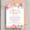 Pastel Floral Baby Shower Invitation additional 4