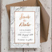 Marble & Copper Wedding Save the Date additional 4