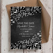 Winter Chalkboard Wedding Save the Date additional 2