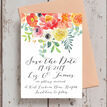 Coral & Blush Flowers Wedding Save the Date additional 4