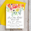 Coral & Blush Flowers Wedding Save the Date additional 5