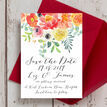 Coral & Blush Flowers Wedding Save the Date additional 6