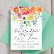 Coral & Blush Flowers Wedding Save the Date additional 7