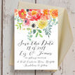 Coral & Blush Flowers Wedding Save the Date additional 3